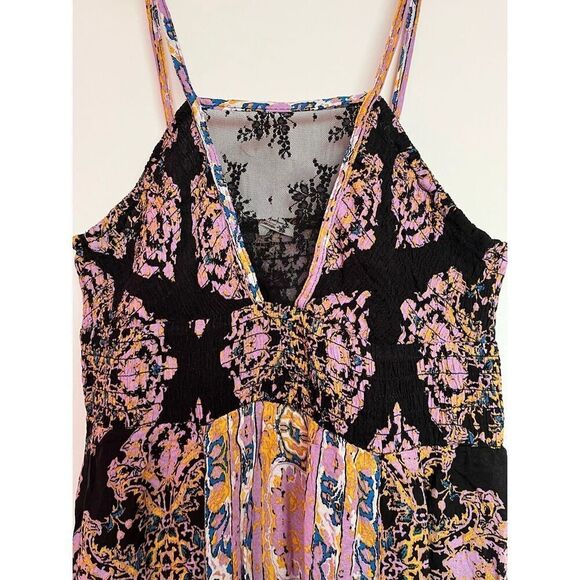 NEW Intimately by Free People Womens Small That Moment Black Pink Slip Lace Maxi - Picture 9 of 10